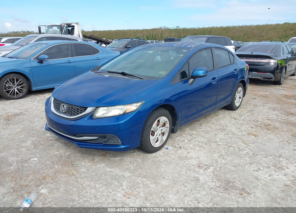 2013 HONDA CIVIC LX VIN: 2HGFB2F59DH569662