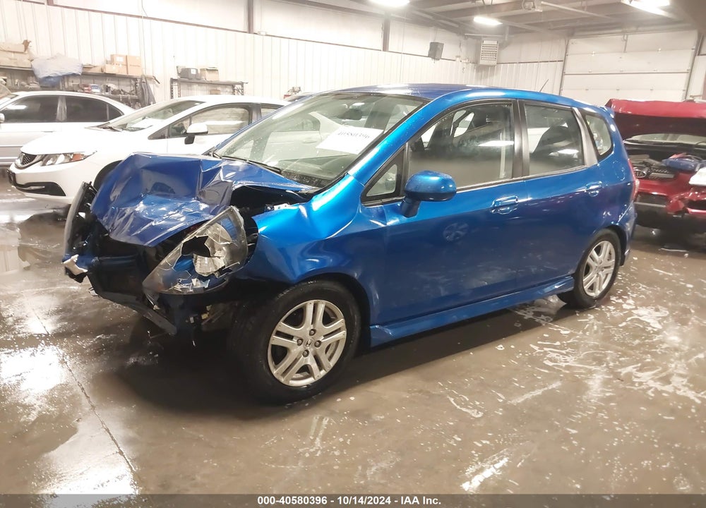 2007 HONDA FIT SPORT VIN: JHMGD38667S056020