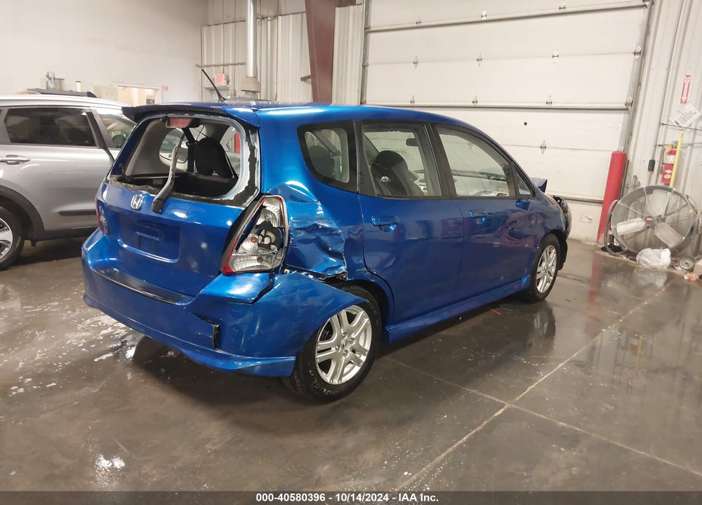 2007 HONDA FIT SPORT VIN: JHMGD38667S056020