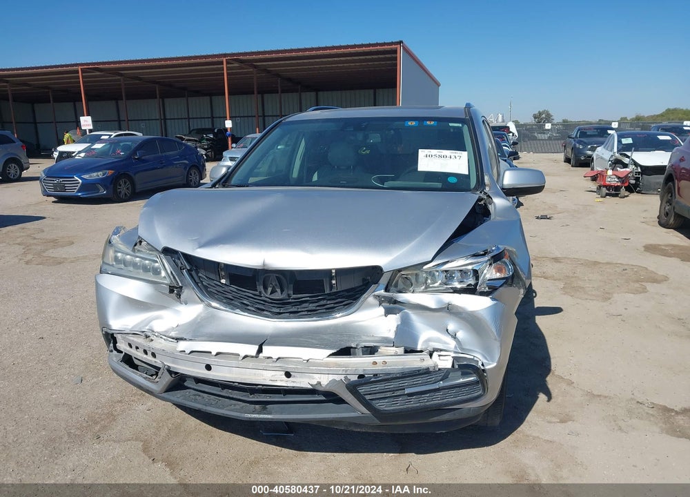 2014 ACURA MDX TECHNOLOGY PACKAGE VIN: 5FRYD3H46EB017666