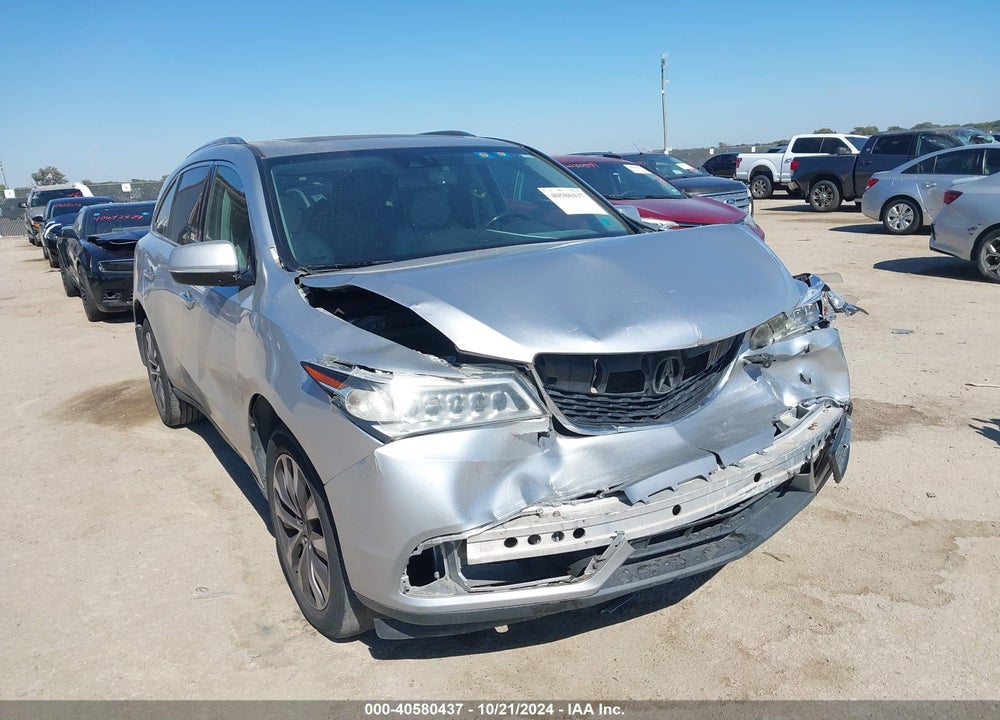 2014 ACURA MDX TECHNOLOGY PACKAGE VIN: 5FRYD3H46EB017666