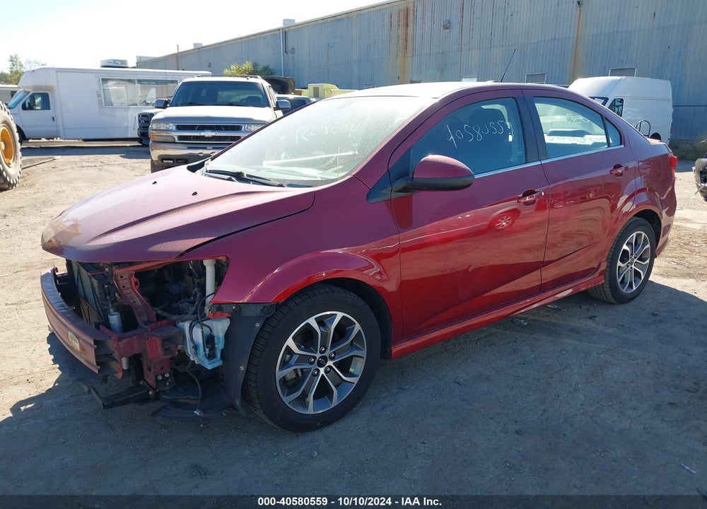 2018 CHEVROLET SONIC LT AUTO VIN: 1G1JD5SH5J4134885