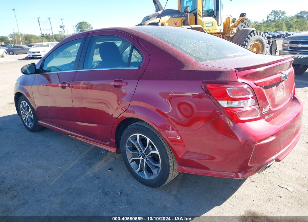2018 CHEVROLET SONIC LT AUTO VIN: 1G1JD5SH5J4134885