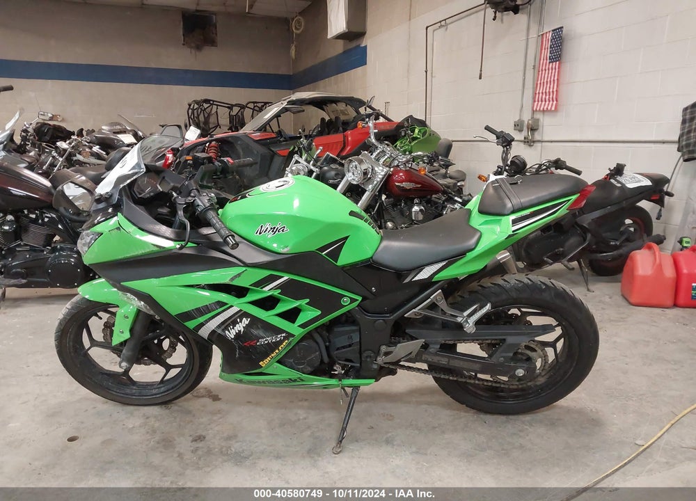 2013 KAWASAKI EX300 A VIN: JKAEX8A1XDDA00672