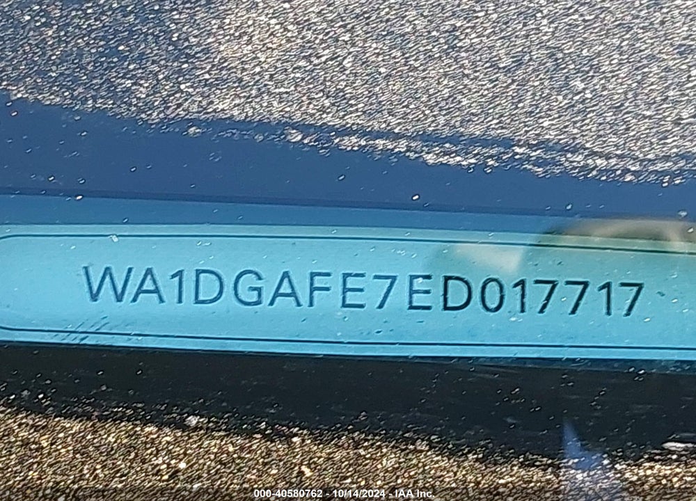 2014 AUDI Q7 VIN: WA1DGAFE7ED017717