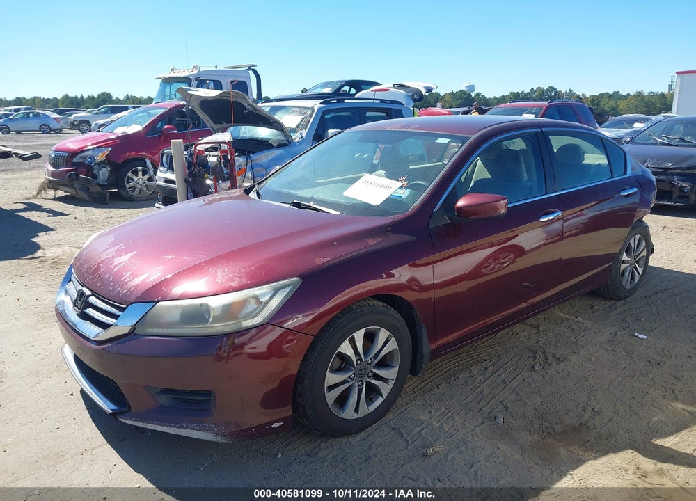 2013 HONDA ACCORD LX VIN: 1HGCR2F35DA029186