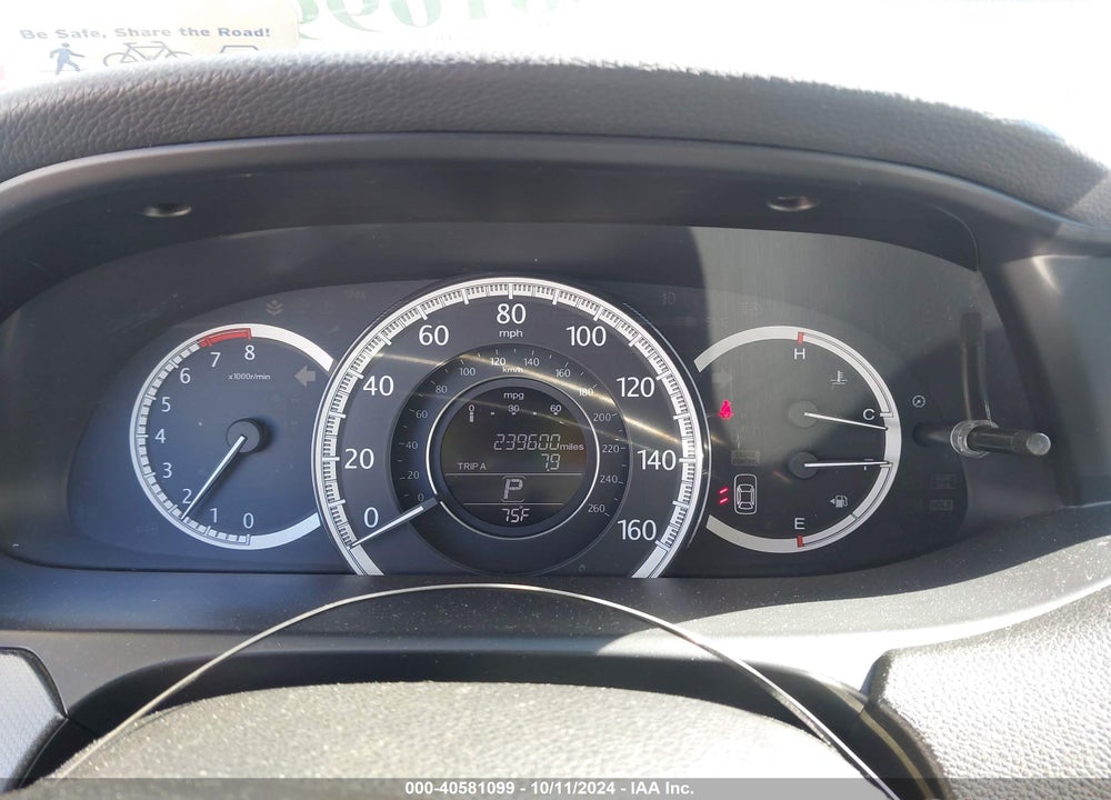 2013 HONDA ACCORD LX VIN: 1HGCR2F35DA029186