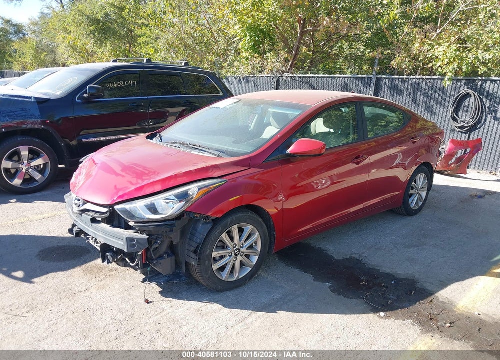 2014 HYUNDAI ELANTRA SE VIN: 5NPDH4AE3EH457133