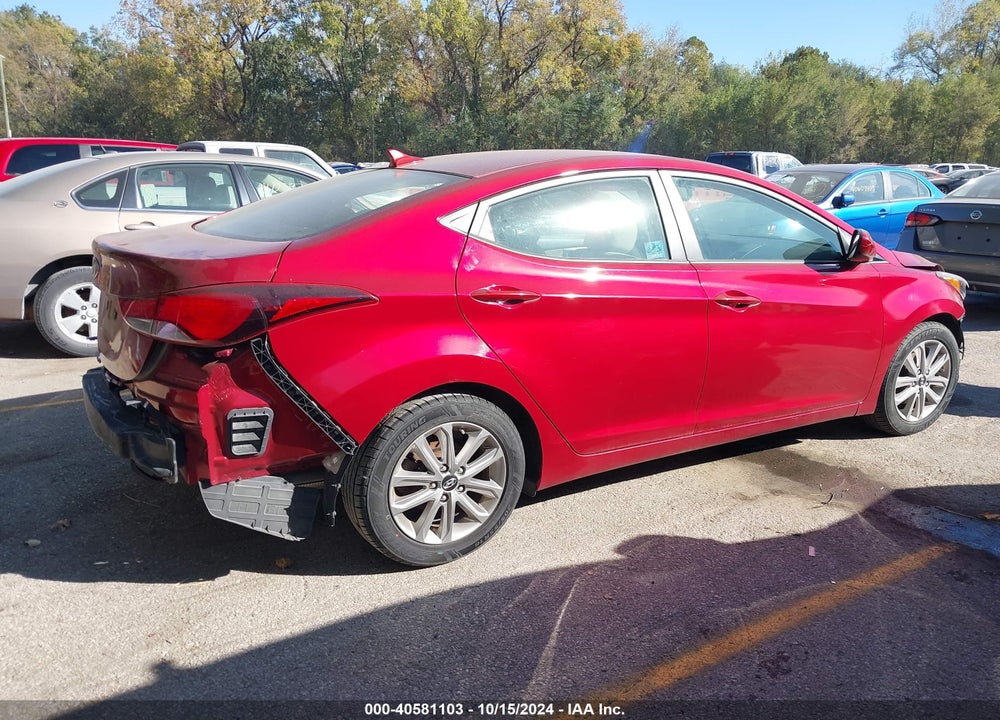 2014 HYUNDAI ELANTRA SE VIN: 5NPDH4AE3EH457133