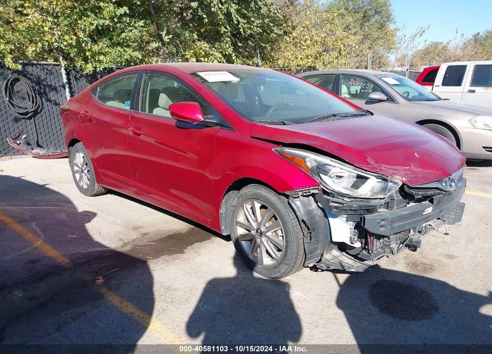 2014 HYUNDAI ELANTRA SE VIN: 5NPDH4AE3EH457133