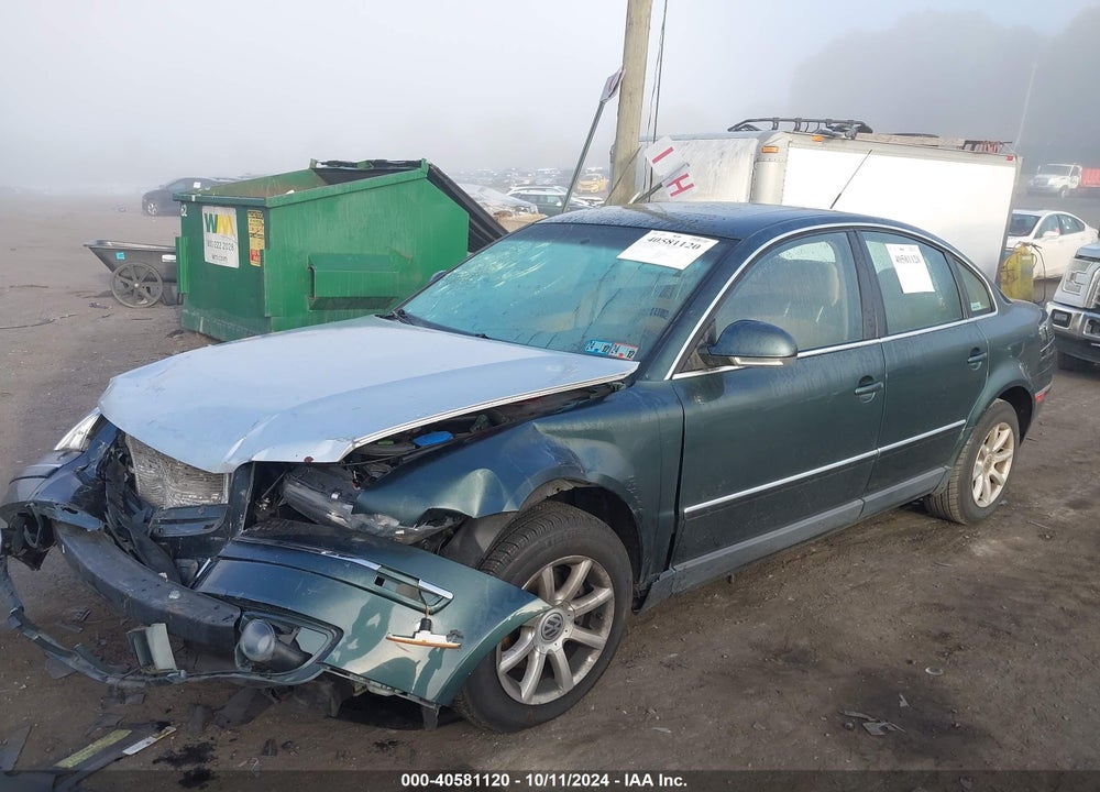 2004 VOLKSWAGEN PASSAT GLS VIN: WVWPD63B94E347385