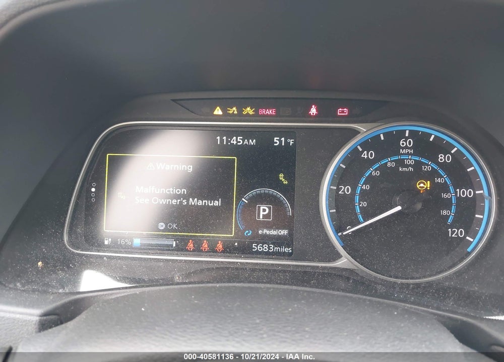 2023 NISSAN LEAF S 40 KWH VIN: 1N4AZ1BV1PC560388