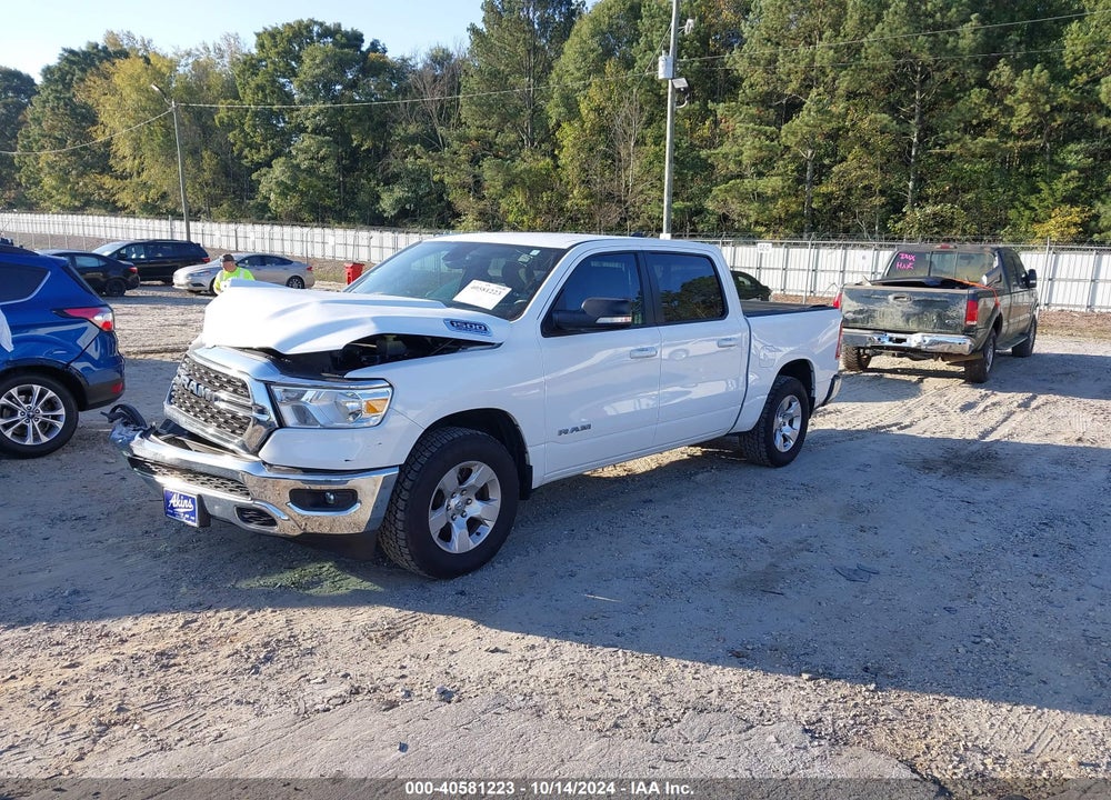 2022 RAM 1500 BIG HORN 4X2 5'7 BOX VIN: 1C6RREFT9NN231072