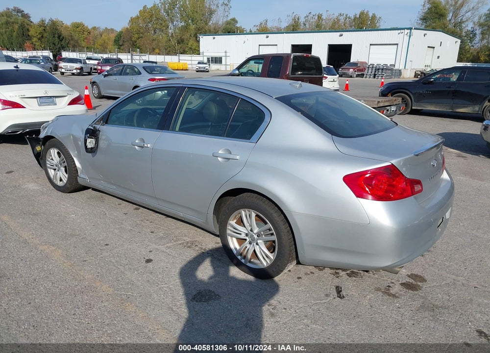 2012 INFINITI G25X VIN: JN1DV6AR9CM730072