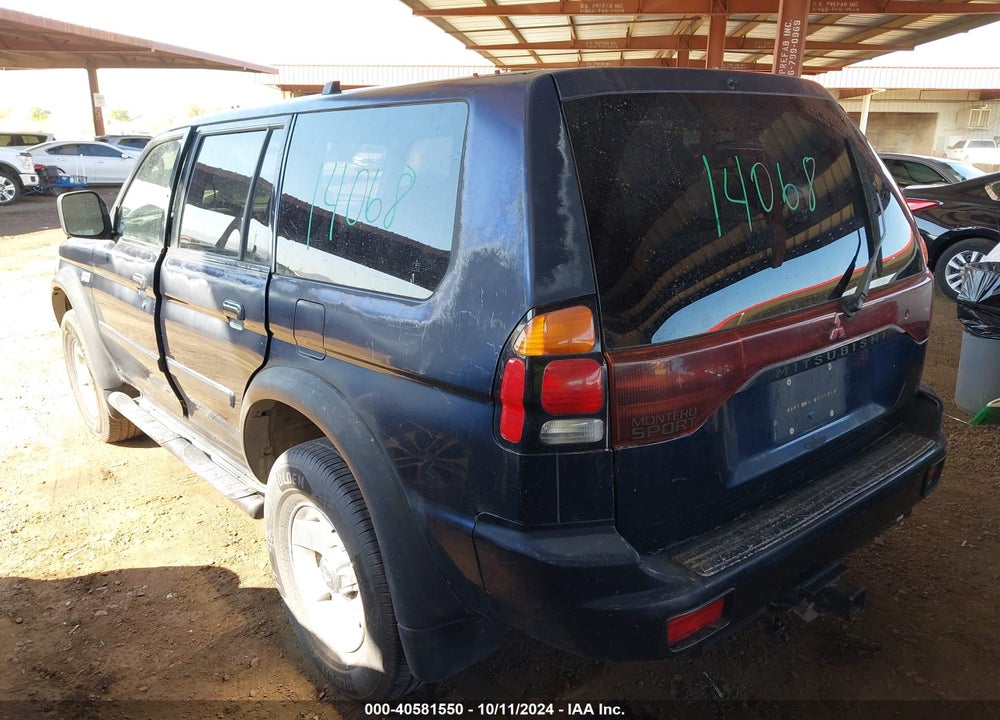 2002 MITSUBISHI MONTERO SPORT ES/LS VIN: JA4LS21H02J042022