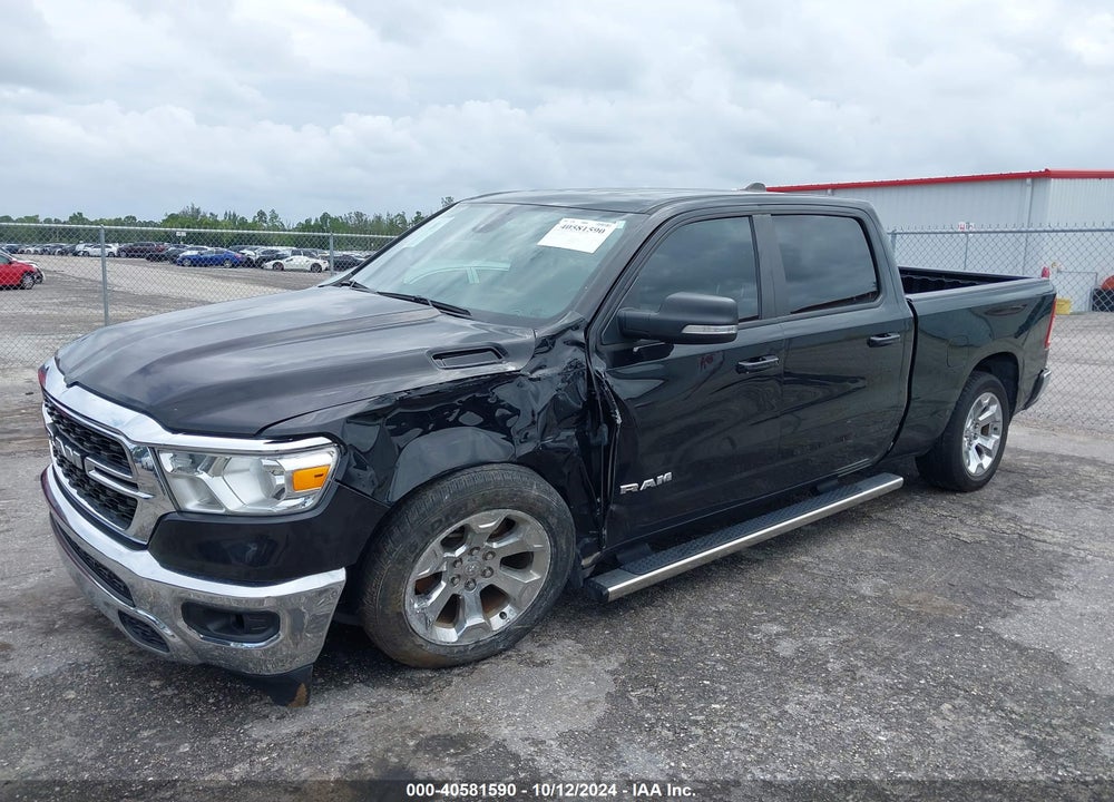 2022 RAM 1500 BIG HORN 4X2 6'4 BOX VIN: 1C6RREMT6NN408227