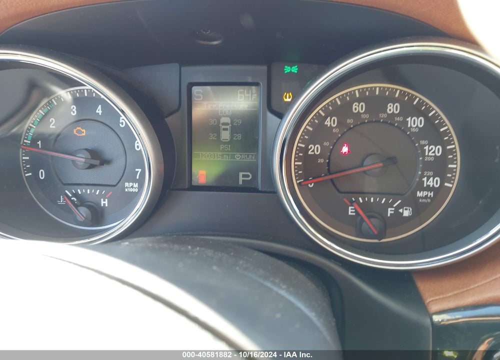 2012 JEEP GRAND CHEROKEE OVERLAND VIN: 1C4RJFCT9CC129595
