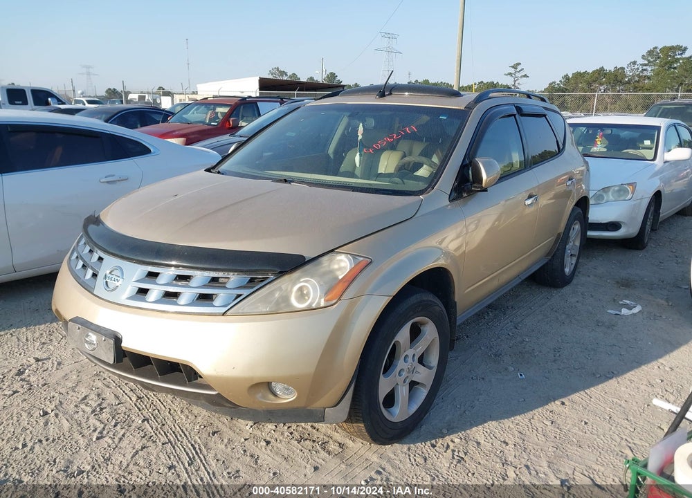 2003 NISSAN MURANO SL VIN: JN8AZ08TX3W112190