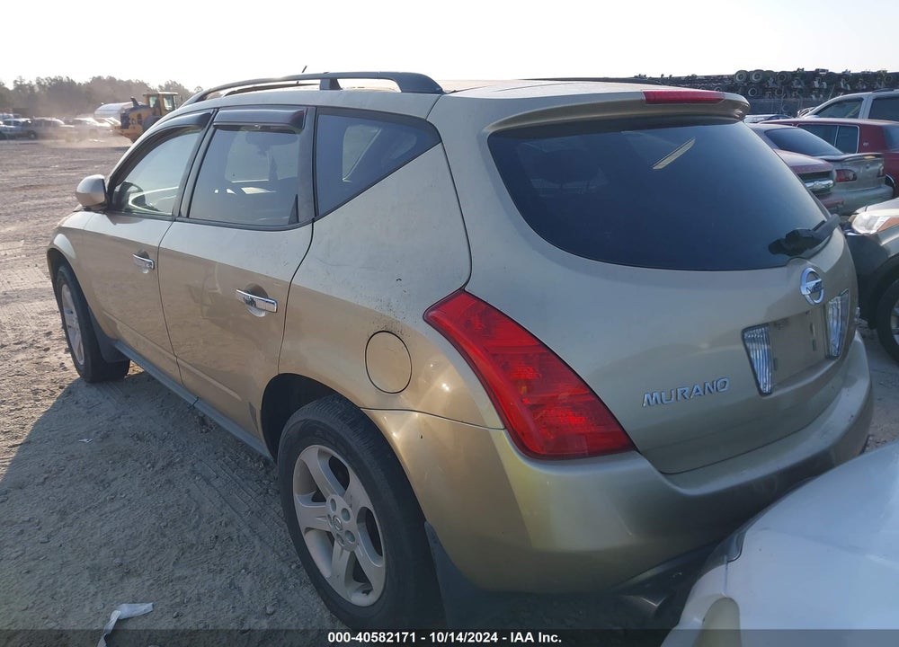 2003 NISSAN MURANO SL VIN: JN8AZ08TX3W112190