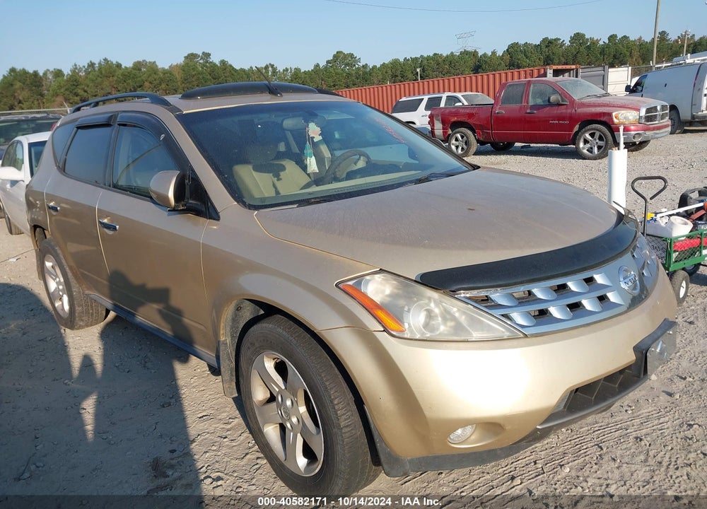 2003 NISSAN MURANO SL VIN: JN8AZ08TX3W112190