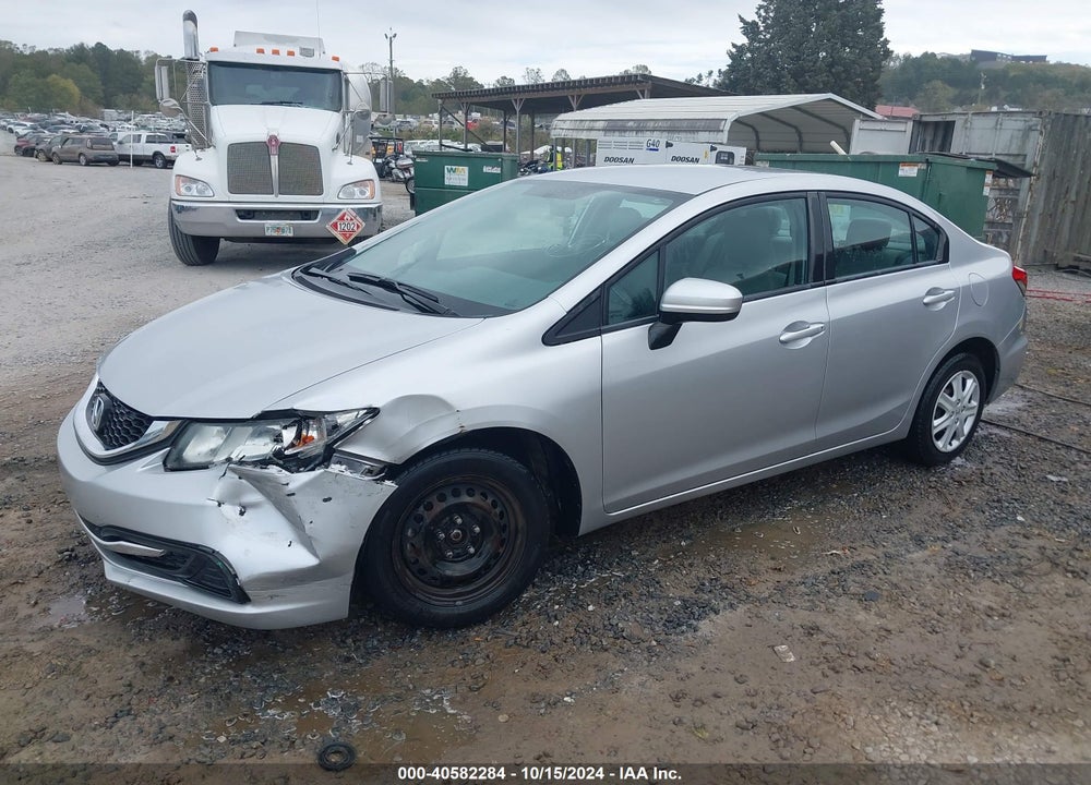 2014 HONDA CIVIC LX VIN: 19XFB2F58EE262835