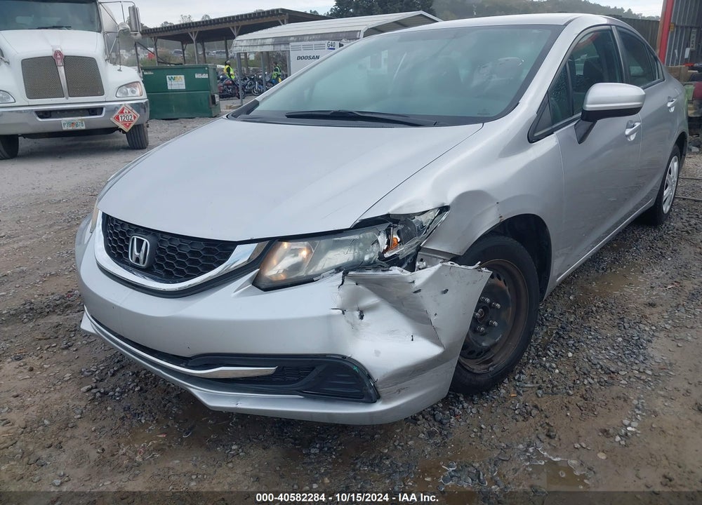 2014 HONDA CIVIC LX VIN: 19XFB2F58EE262835