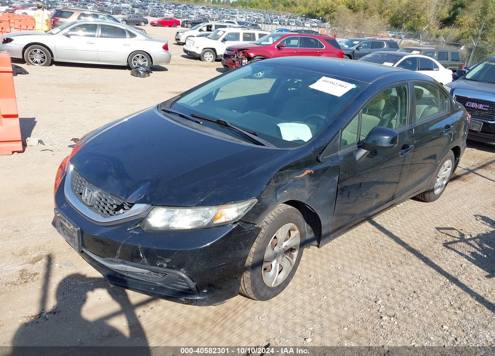 2013 HONDA CIVIC LX VIN: 19XFB2F59DE068684
