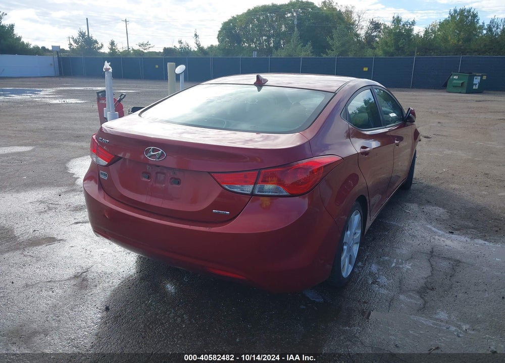 2011 HYUNDAI ELANTRA LIMITED (ULSAN PLANT) VIN: KMHDH4AE9BU138235