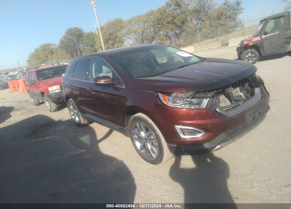 2015 FORD EDGE TITANIUM VIN: 2FMTK4K80FBC20615