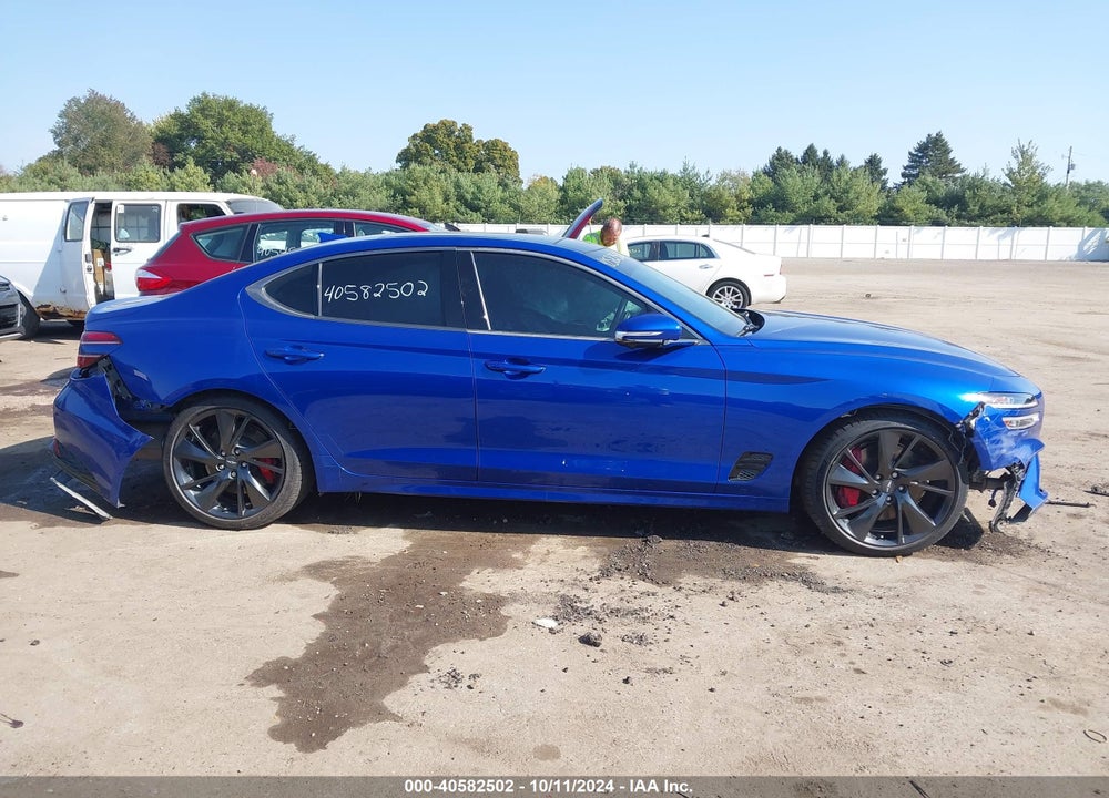2022 GENESIS G70 3.3T AWD VIN: KMTG54TE3NU098621