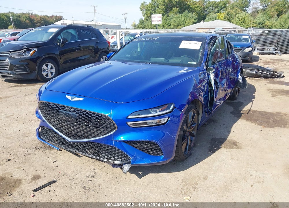 2022 GENESIS G70 3.3T AWD VIN: KMTG54TE3NU098621
