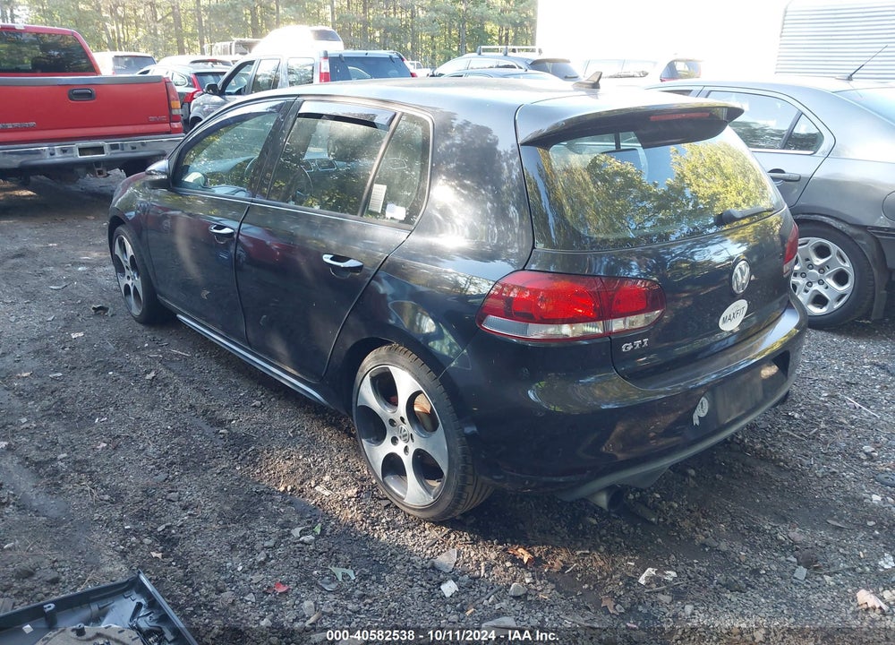 2012 VOLKSWAGEN GTI 4-DOOR VIN: WVWHV7AJ3CW258003