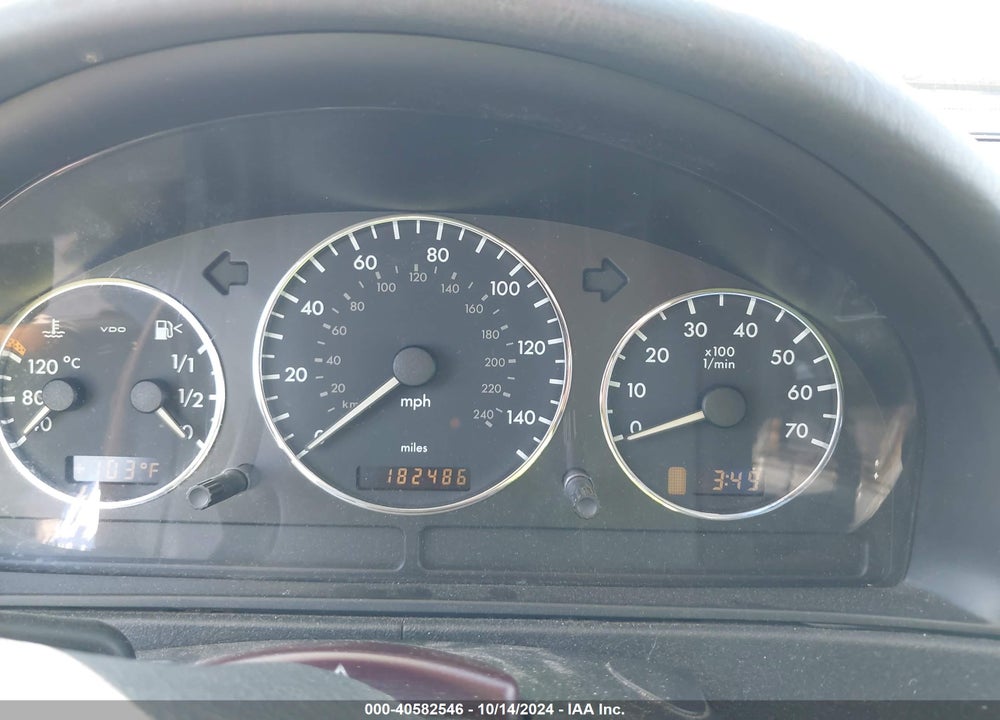 2003 MERCEDES-BENZ ML 500 VIN: 4JGAB75E63A450368