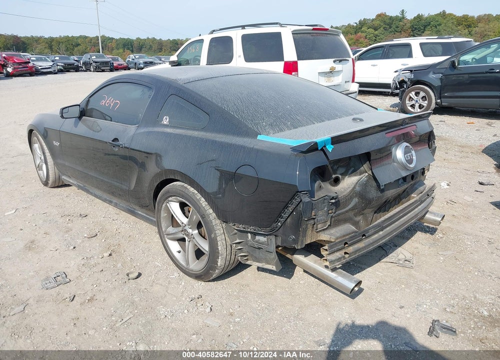 2011 FORD MUSTANG GT PREMIUM VIN: 1ZVBP8CF4B5168018