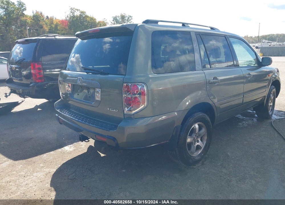 2008 HONDA PILOT EX-L VIN: 5FNYF185X8B030692