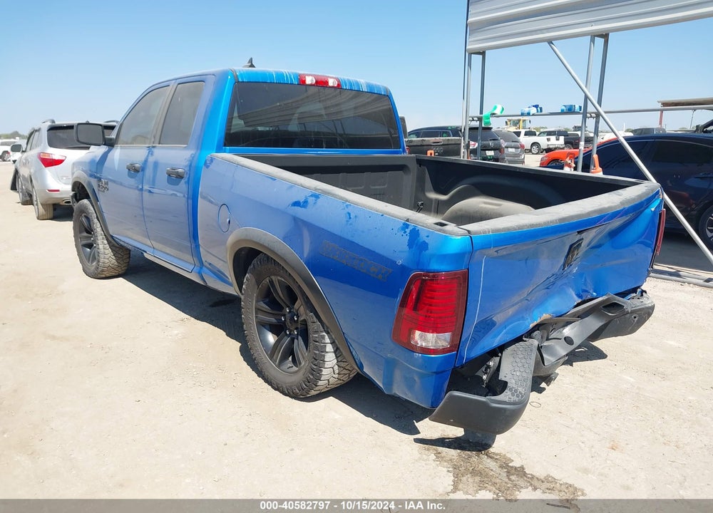 2021 RAM 1500 CLASSIC WARLOCK QUAD CAB 4X2 6'4 BOX VIN: 1C6RR6GG9MS513266