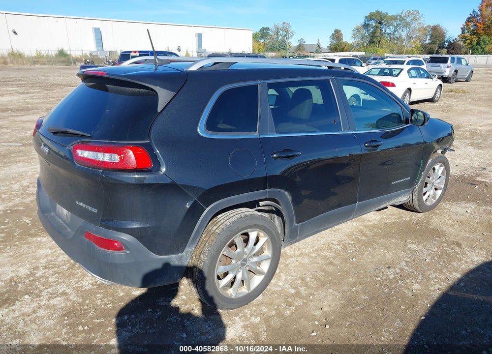 2016 JEEP CHEROKEE LIMITED VIN: 1C4PJLDS5GW114592