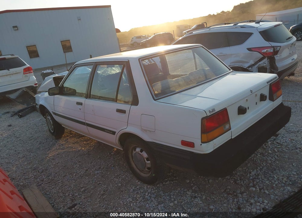 1985 TOYOTA COROLLA LE VIN: JT2AE83E6F3190284