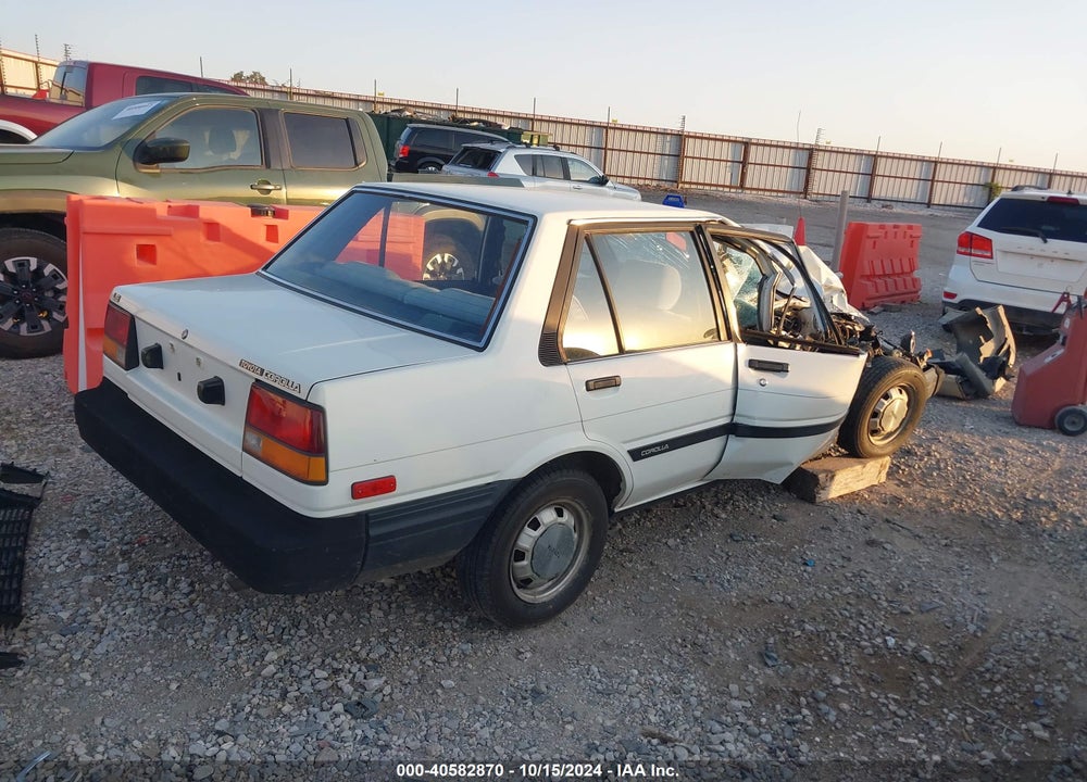 1985 TOYOTA COROLLA LE VIN: JT2AE83E6F3190284