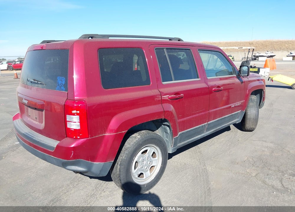 2012 JEEP PATRIOT SPORT VIN: 1C4NJRBBXCD558814