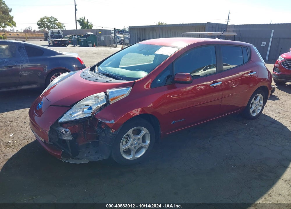 2013 NISSAN LEAF SV VIN: 1N4AZ0CP8DC404399