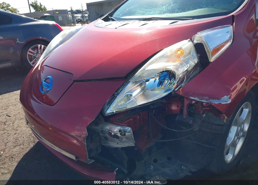 2013 NISSAN LEAF SV VIN: 1N4AZ0CP8DC404399