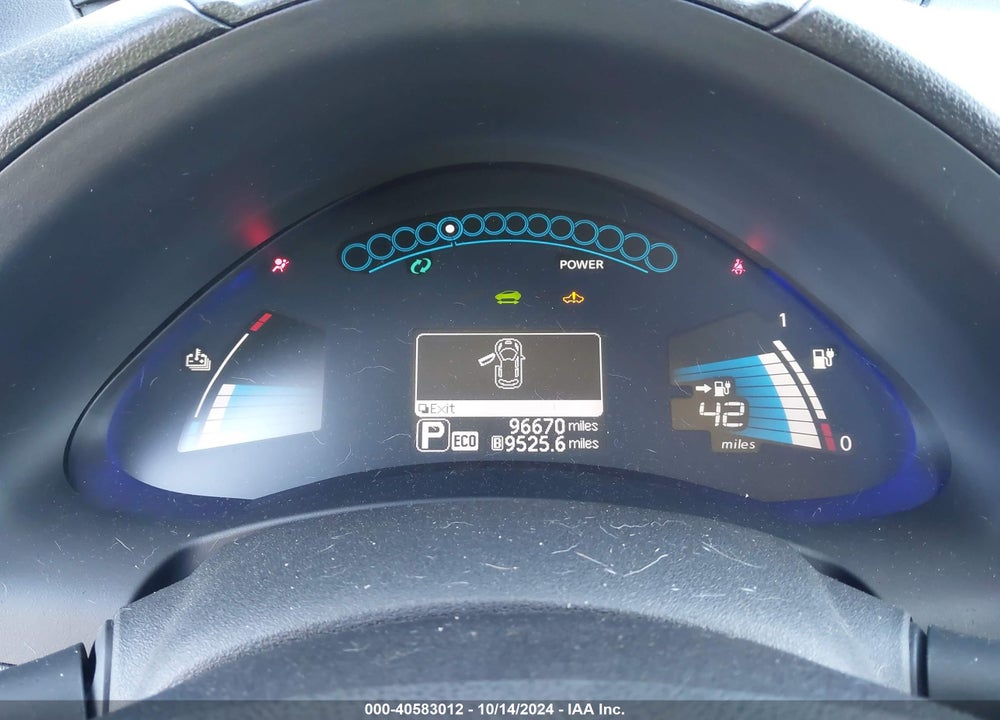 2013 NISSAN LEAF SV VIN: 1N4AZ0CP8DC404399