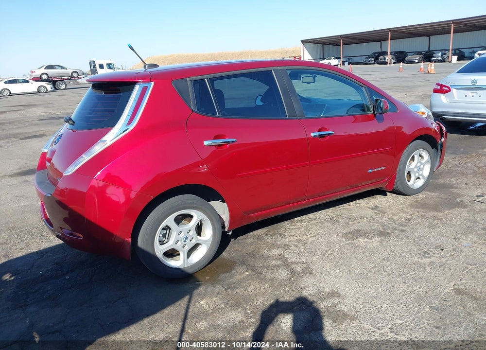 2013 NISSAN LEAF SV VIN: 1N4AZ0CP8DC404399