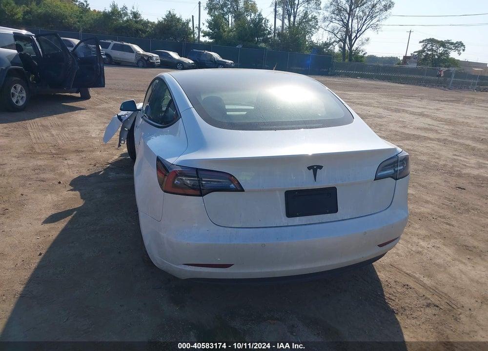 2022 TESLA MODEL 3 REAR-WHEEL DRIVE VIN: 5YJ3E1EAXNF185687