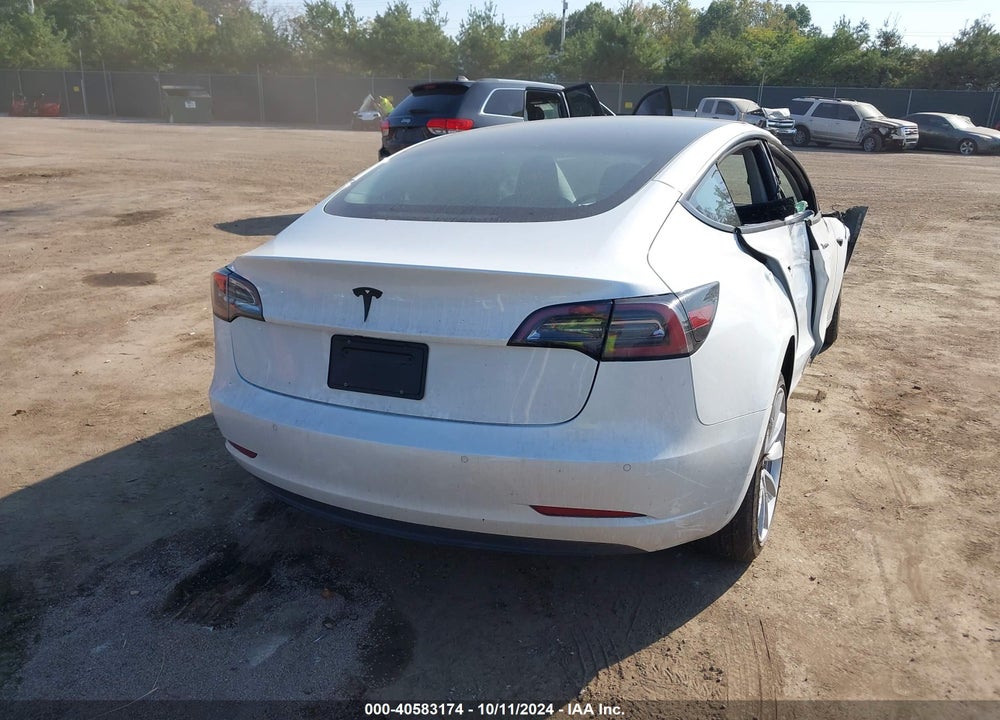 2022 TESLA MODEL 3 REAR-WHEEL DRIVE VIN: 5YJ3E1EAXNF185687