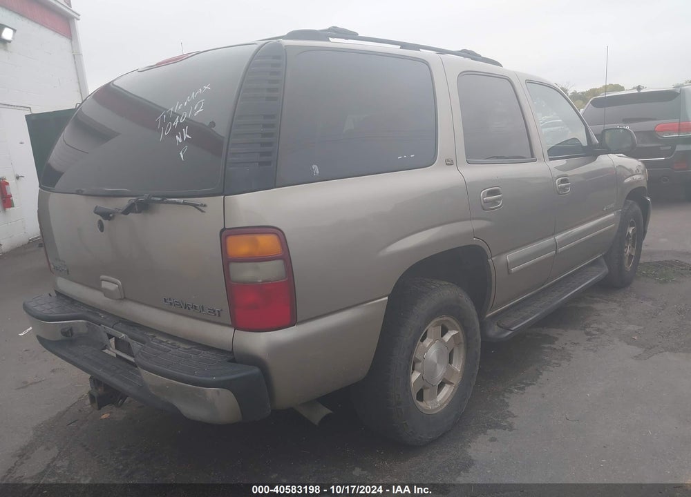 2001 CHEVROLET TAHOE LT VIN: 1GNEK13TX1R104012