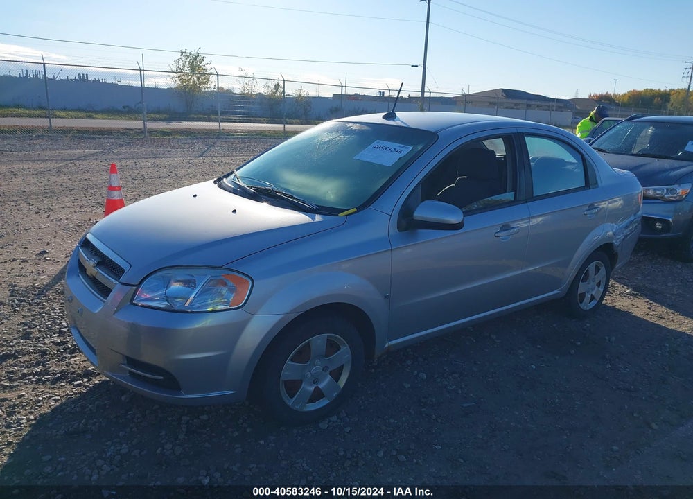 2009 CHEVROLET AVEO LT VIN: KL1TD56E29B635084