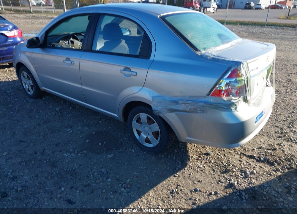 2009 CHEVROLET AVEO LT VIN: KL1TD56E29B635084