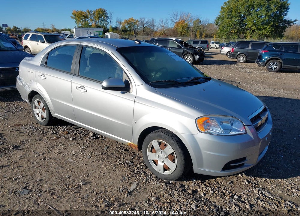 2009 CHEVROLET AVEO LT VIN: KL1TD56E29B635084